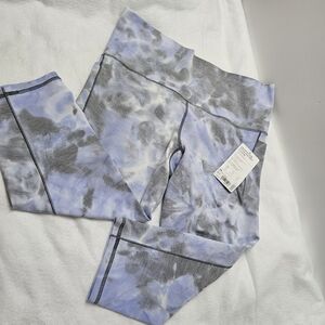 Athleta Salutation Stash Pocket II‎ Capri NWT Multi Color Compression Yoga 1X